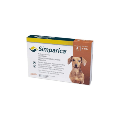 SIMPARICA 5 a 10kg 3 unidades