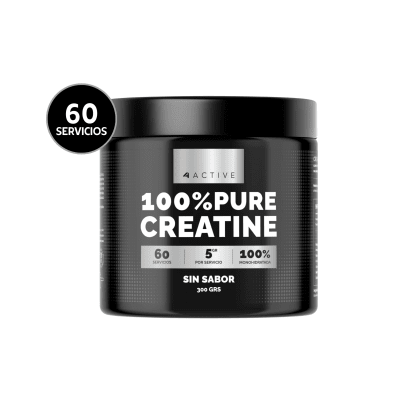 4A PURE CREATINE MONOHYDRATE - 300 G/60 servicios