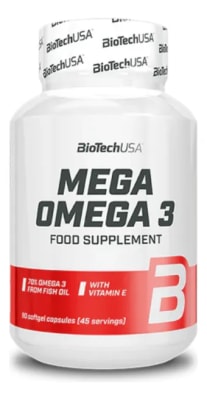 MEGA OMEGA 3 FISH OIL 90 cápsulas/45 srv