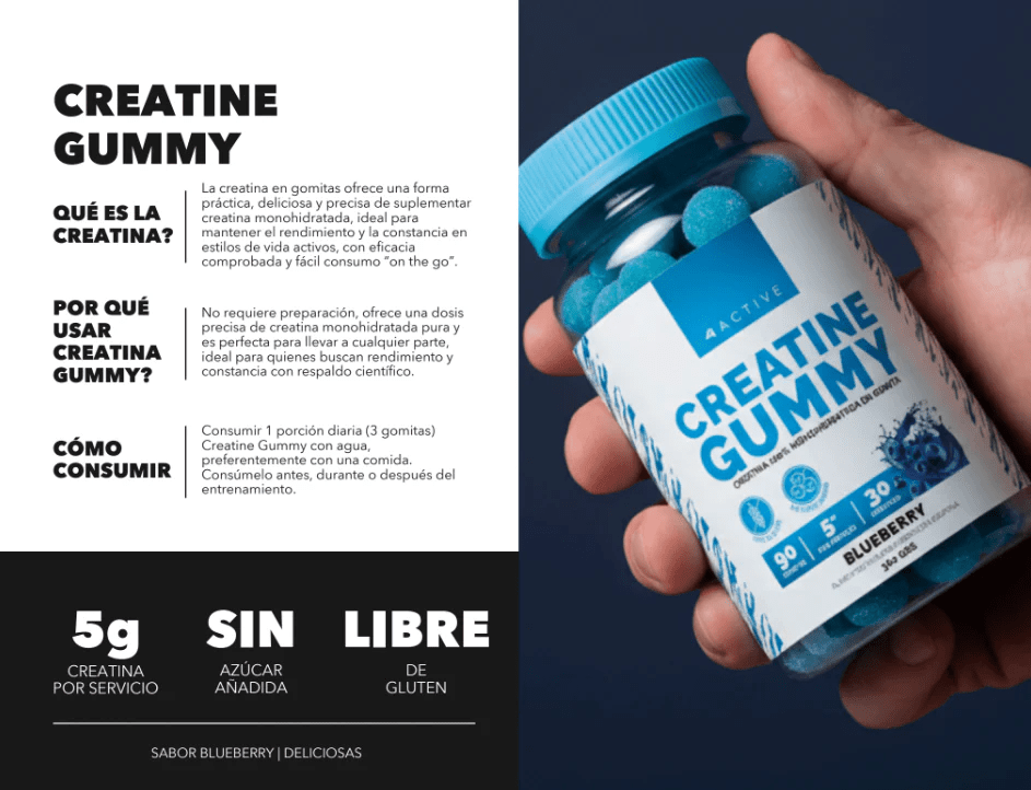 4A CREATINE GUMMY 90 u 30 Serv5