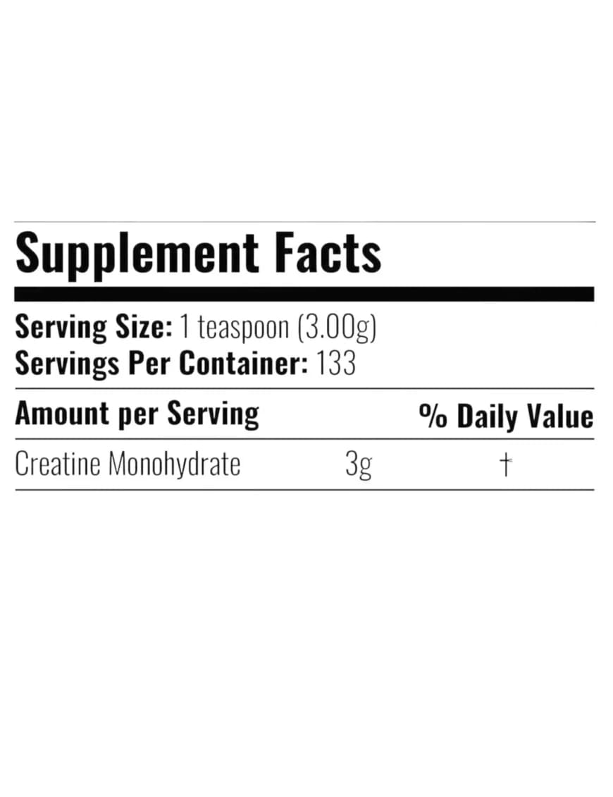 CREATINE MONOHYDRATE 400 g/133 servicios2