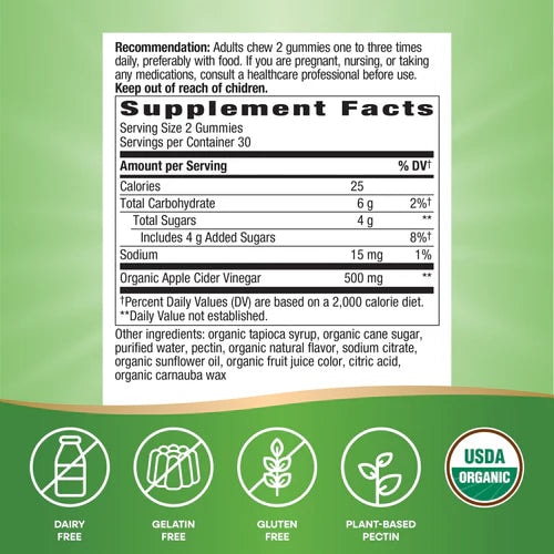 Apple Cider Vinegar 60 Gummy Nature's Way2