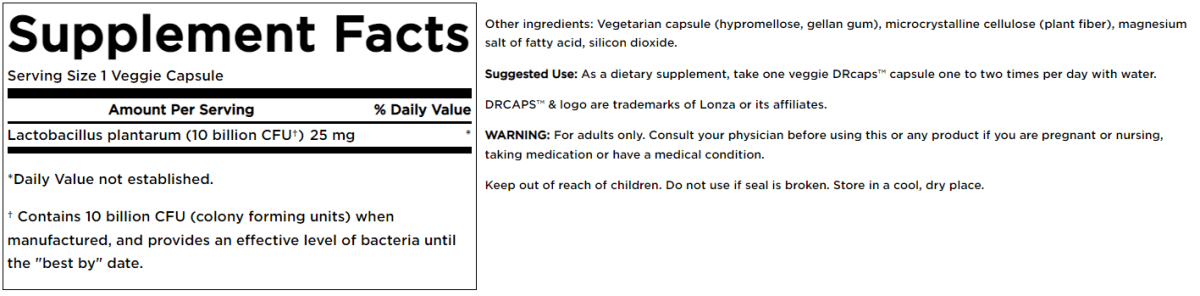 LACTOBACILLUS PLANTARUM 30 cápsulas2