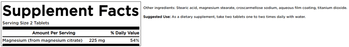 MAGNESIUM CITRATO 240 TABLETAS2