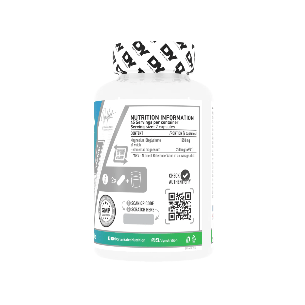 DY MAGNESIUM BISGLYCINATE 90 TAB2