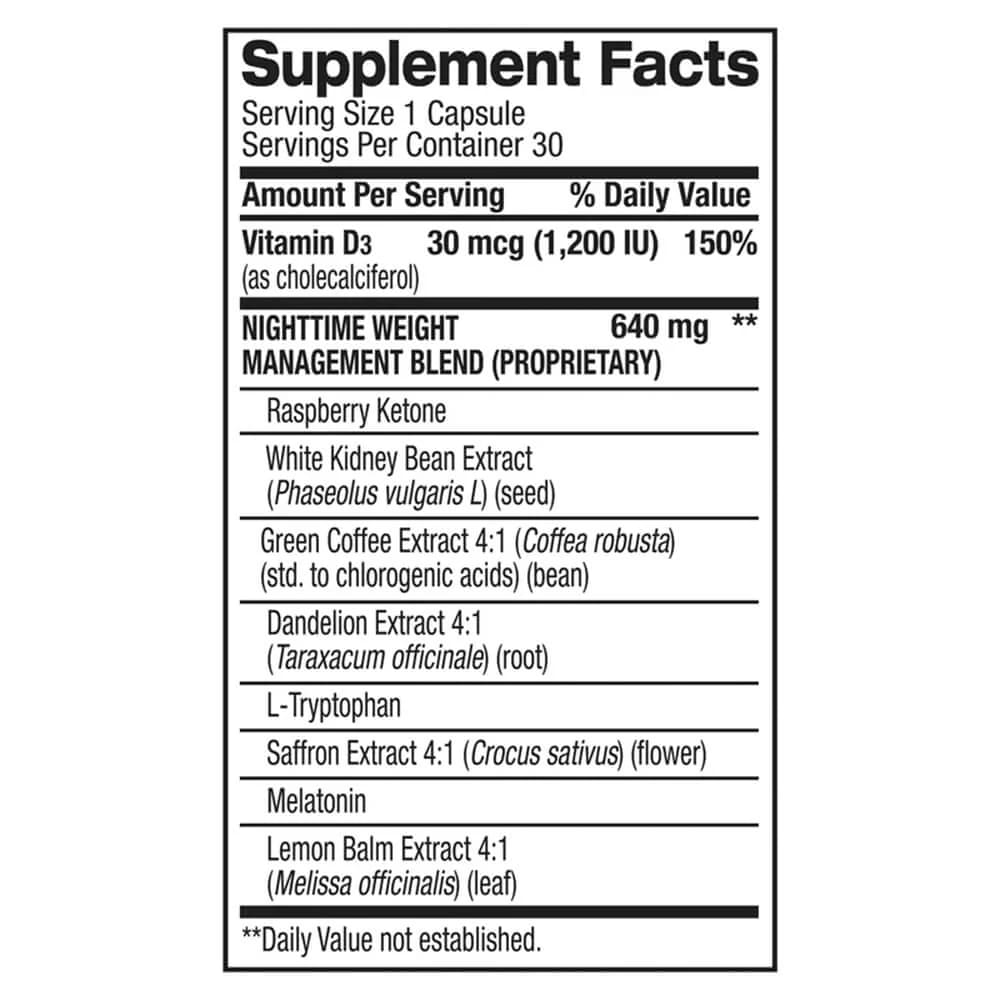 NITE BURN Quemador nocturno 30 Cáps2