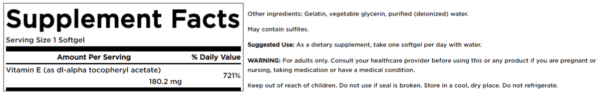 VITAMINA E 60 Cápsulas blandas2