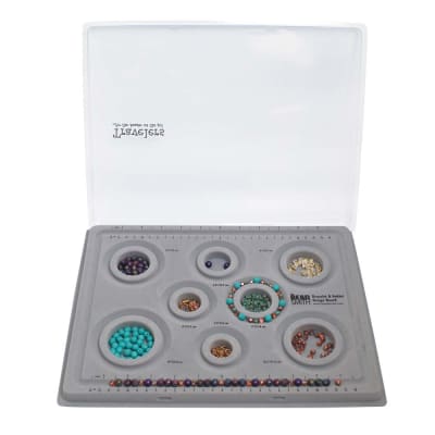 TABLA DISEÑO PARA BRACELET BEAD BOARDW/ 8SIZES +W/LID-FLOCKED