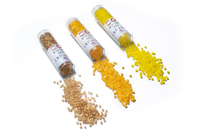 11/0 DELICA HX CUT X 7.2GR/TB AMARILLOS Y DORADOS