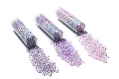 11/0 DELICA X 3GR/TB LILAS