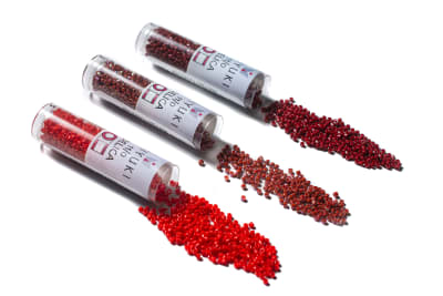 11/0 DELICA X 7.2GR/TB ROJOS Y GUINDAS