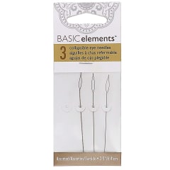 COLLAPSIBLE EYE NEEDLES 3 SZ ASST 2.5IN F M H-3/CD 0
