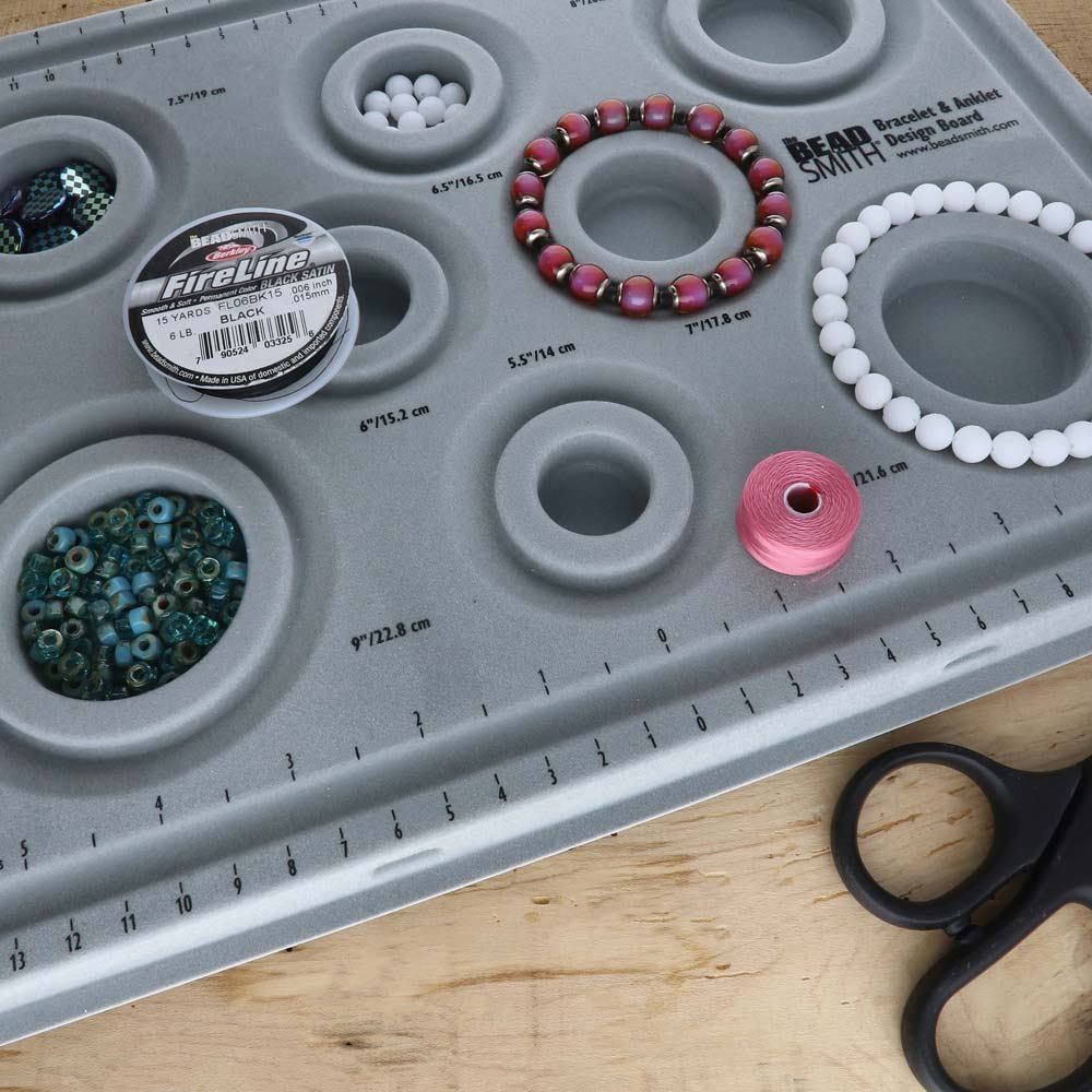 TABLA DISEÑO PARA BRACELET BEAD BOARDW/ 8SIZES +W/LID-FLOCKED2