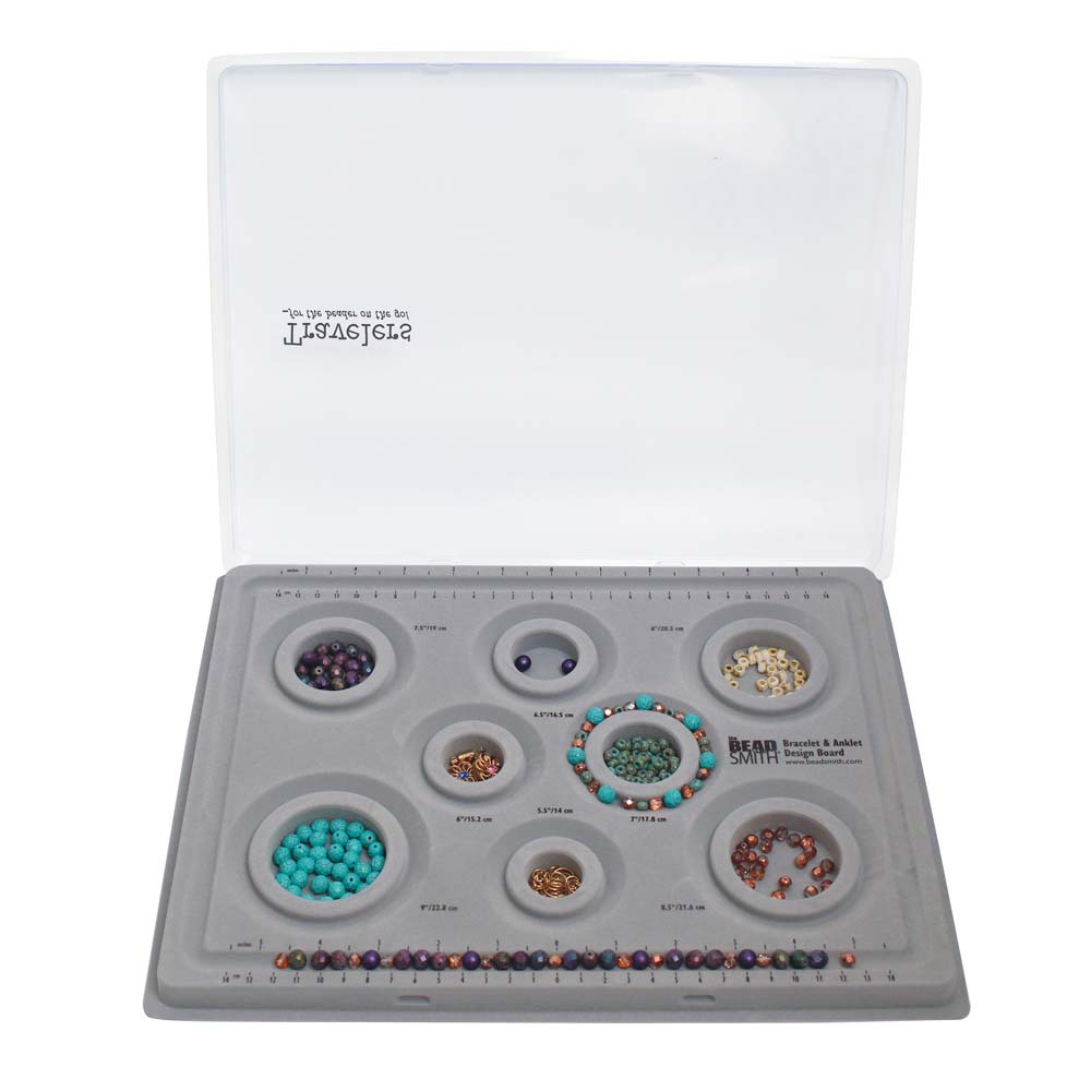 TABLA DISEÑO PARA BRACELET BEAD BOARDW/ 8SIZES +W/LID-FLOCKED3