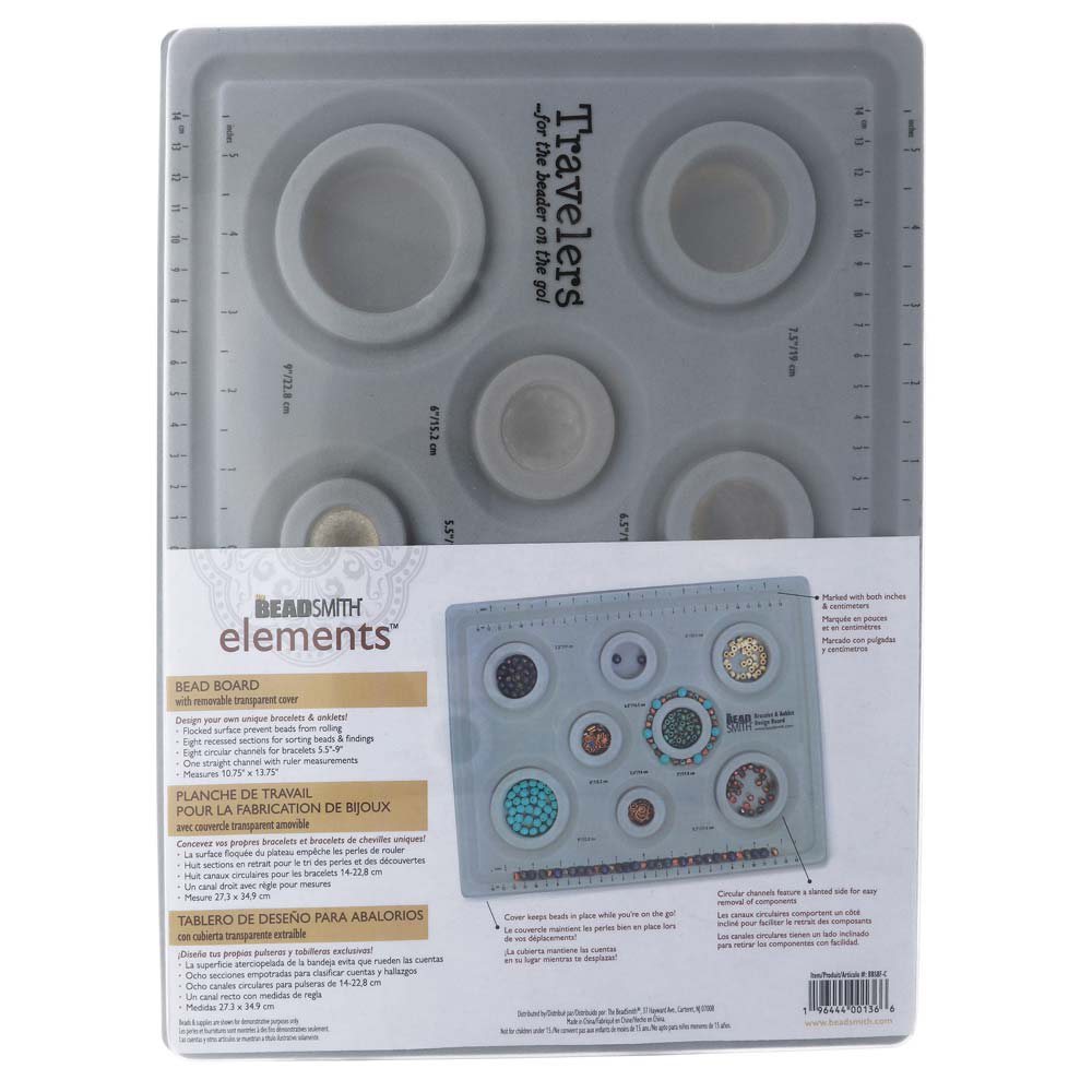 TABLA DISEÑO PARA BRACELET BEAD BOARDW/ 8SIZES +W/LID-FLOCKED5