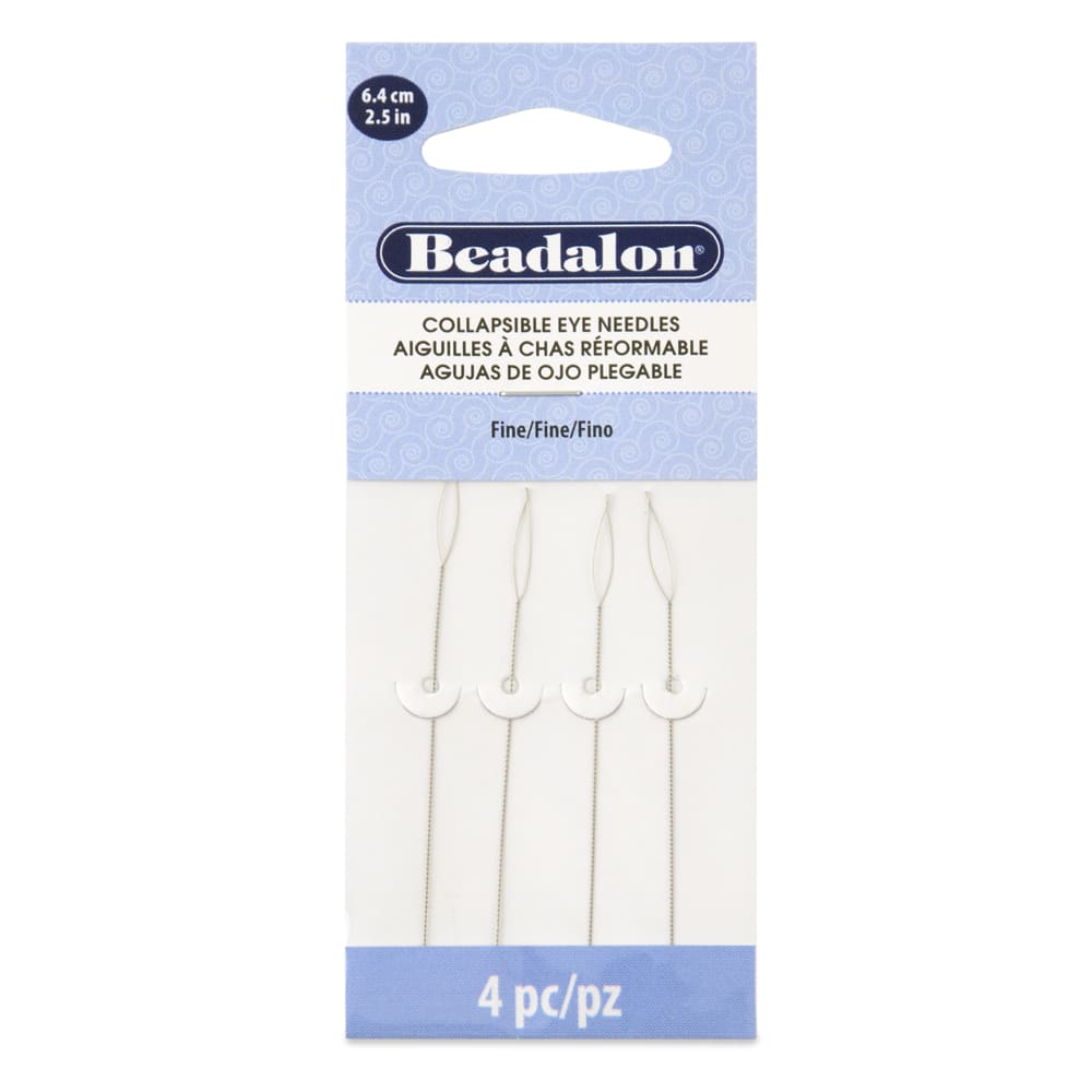 COLLAPSIBLE EYE NEEDLES 2.5 IN (6.4 CM) FINE 4PC1