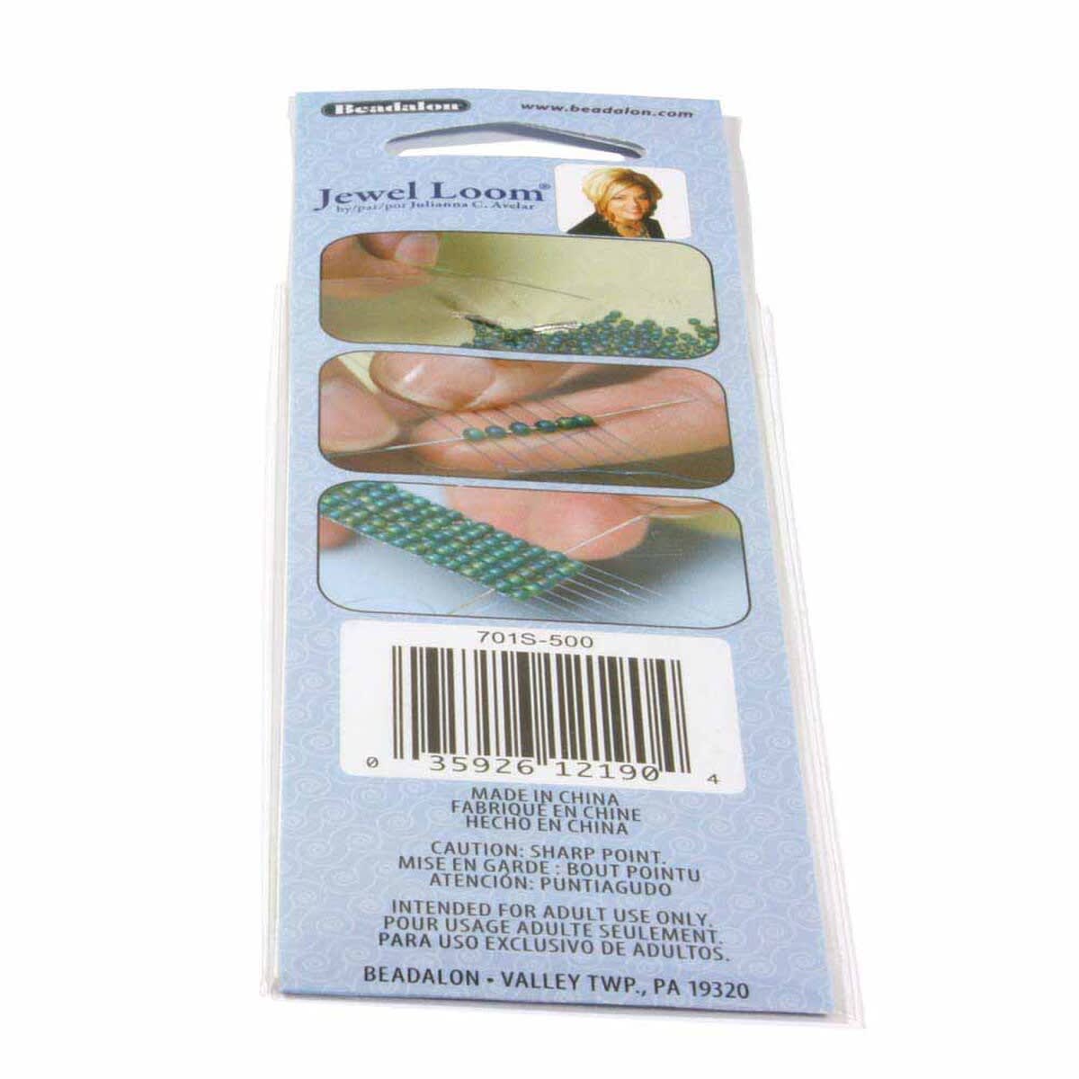 JEWEL LOOM NEEDLES 3.125 IN (8 CM) 6 PC/CD-2