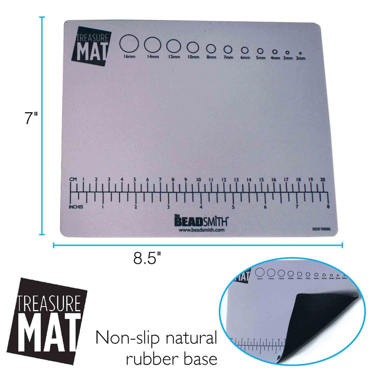 8.5X7 TREASURE MAT NONSLIP BEAD MAT PATENTED2