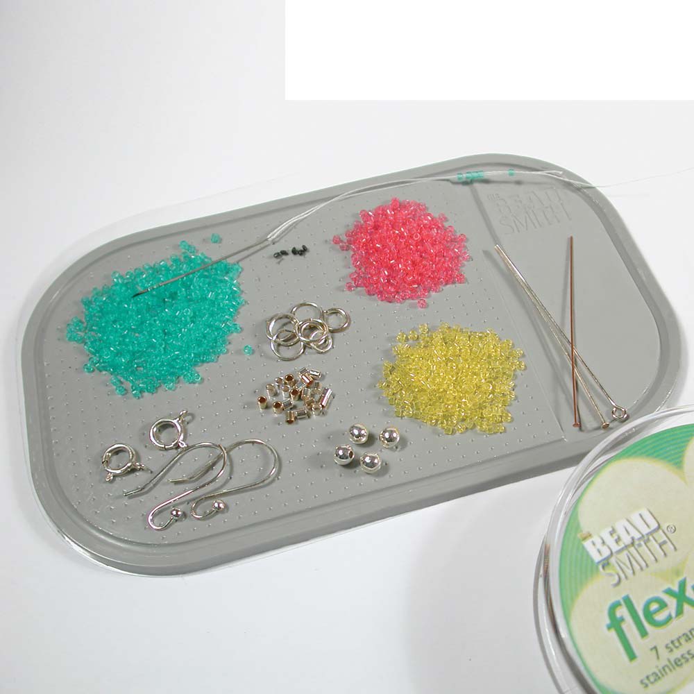 CLEAR STICKY BEAD MAT 7.5 x 5.5 IN1