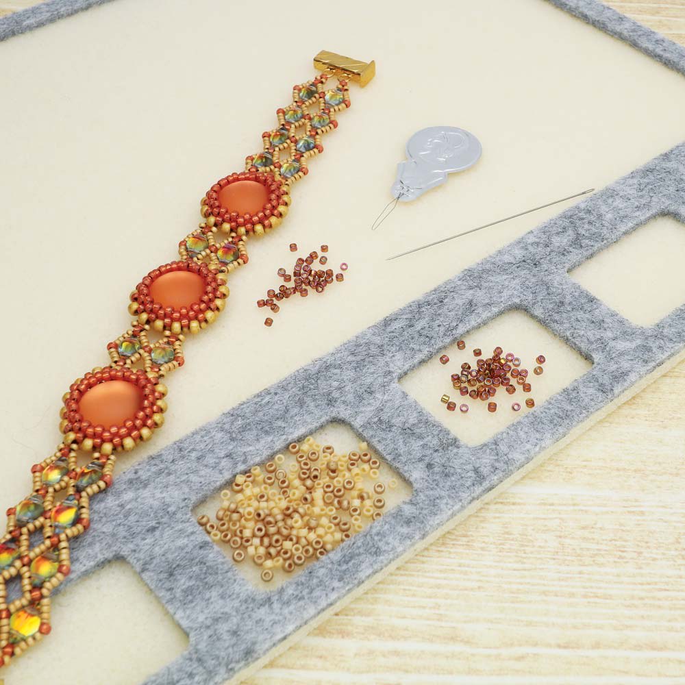 11X14IN SEED BEAD MAT W/7 CAVITIES1