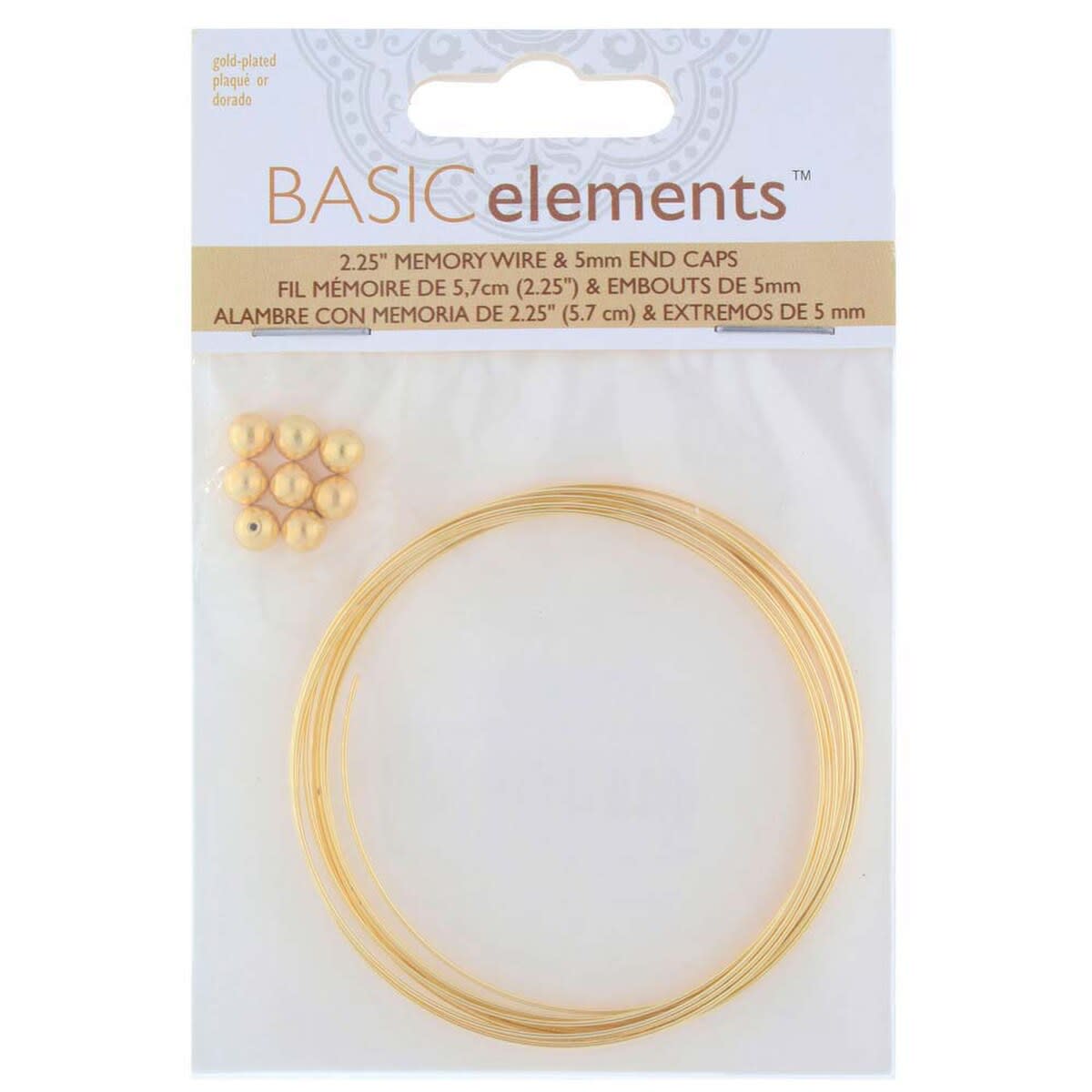 CABLE DE MEMORIA G/P 2.25IN 12 VUELTAS + TAPONES DE 5MM 8/BG1