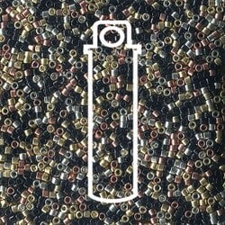 11/0 DELICA X 7.2GR/TB MIXES B8