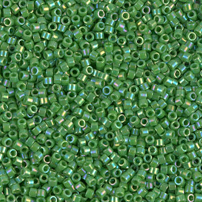 11/0 DELICA X 3GR VERDES Y LUMINOUS5