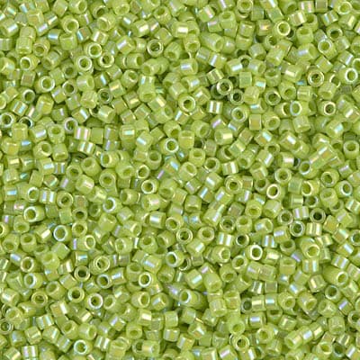 11/0 DELICA X 3GR VERDES Y LUMINOUS6