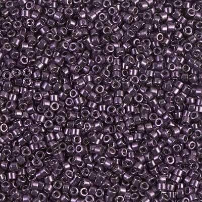 11/0 DELICA X 7.2GR/TB METALICOS BRILLOSOS B40