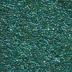 11/0 DELICA X 7.2GR/TB VERDES Y LUMINOUS52