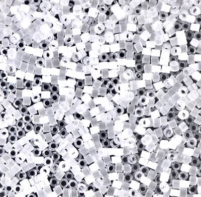 11/0 DELICA X 3GR/TB SILK INSIDE1