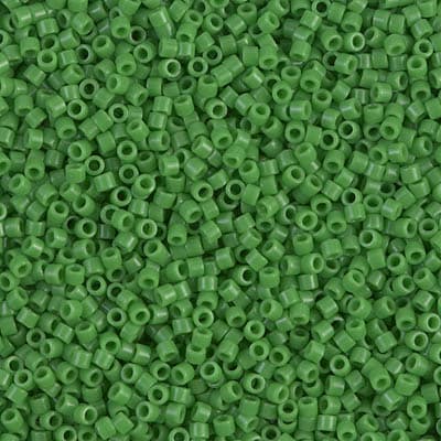 11/0 DELICA X 3GR VERDES Y LUMINOUS14