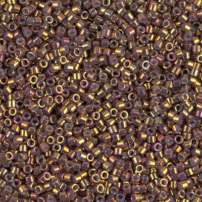 11/0 DELICA X 7.2GR/TB METALICOS BRILLOSOS A14