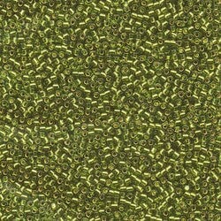 11/0 DELICA X 3GR VERDES Y LUMINOUS 220