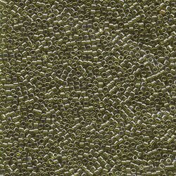 11/0 DELICA X 3GR VERDES Y LUMINOUS 219