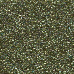 11/0 DELICA X 3GR VERDES Y LUMINOUS 218