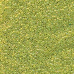 11/0 DELICA X 3GR VERDES Y LUMINOUS 217