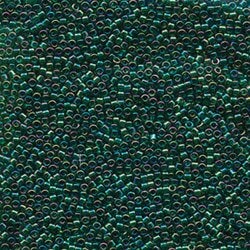 11/0 DELICA X 7.2GR/TB VERDES Y LUMINOUS B16