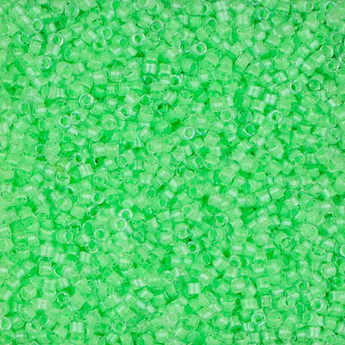 11/0 DELICA X 3GR VERDES Y LUMINOUS 214