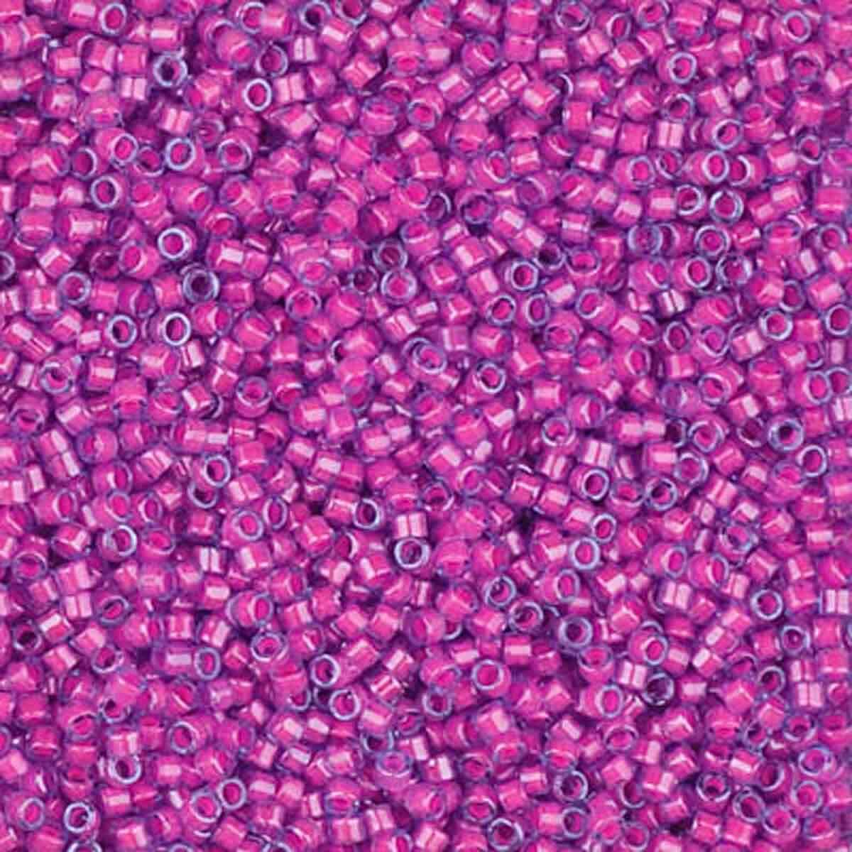 11/0 DELICA X 3GR/TB ROSAS Y FUCSIAS5