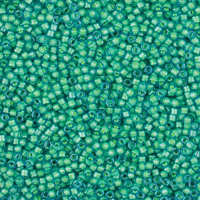 11/0 DELICA X 7.2GR/TB VERDES Y LUMINOUS31