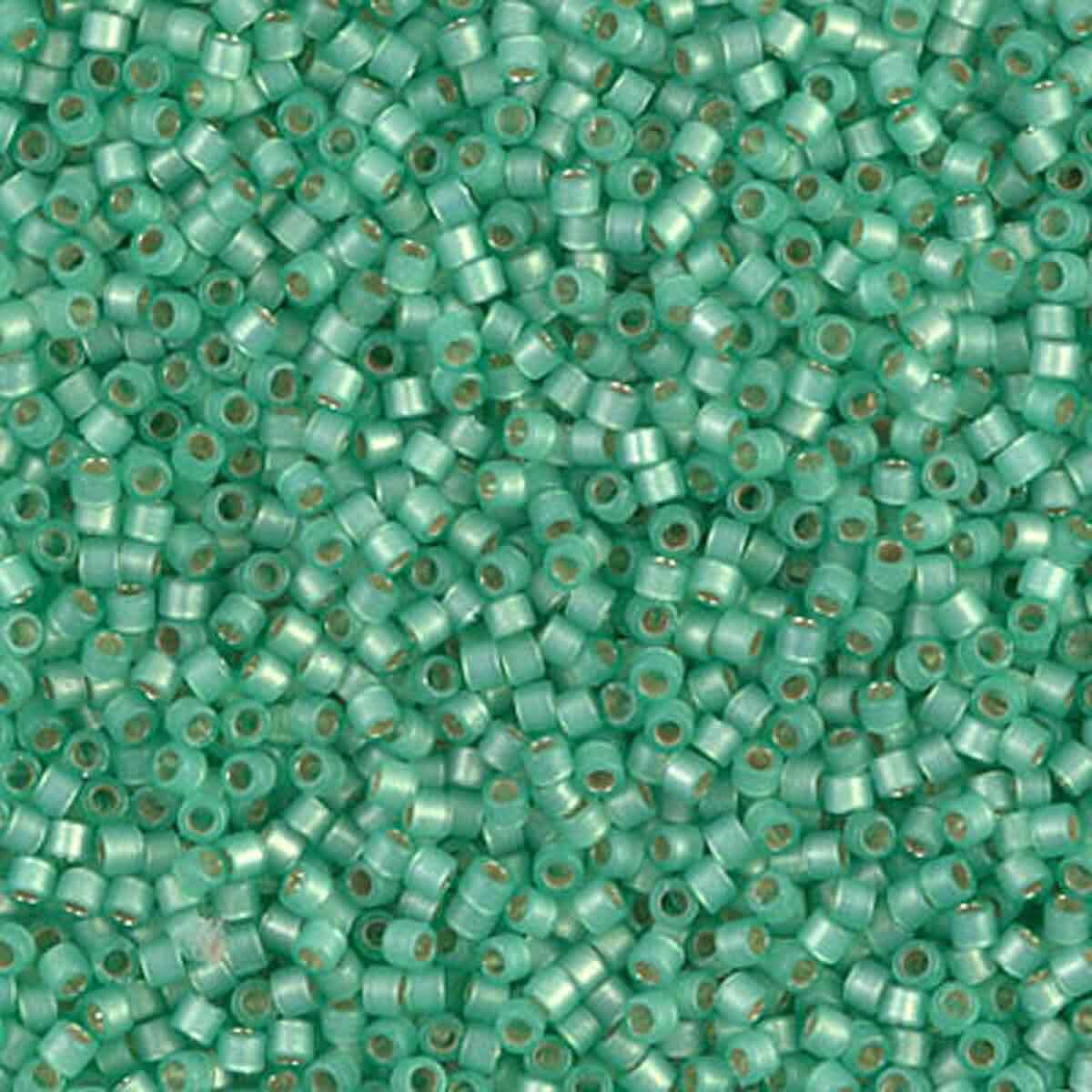 11/0 DELICA X 3GR VERDES Y LUMINOUS21