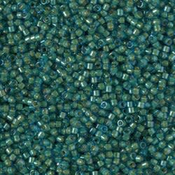 11/0 DELICA X 7.2GR/TB VERDES Y LUMINOUS47