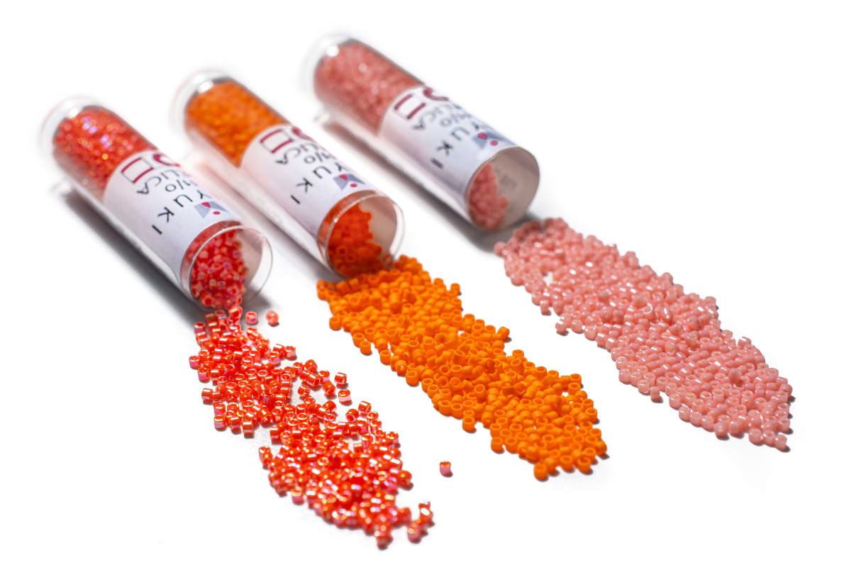 11/0 DELICA X 3GR/TB NARANJAS Y CORALES13