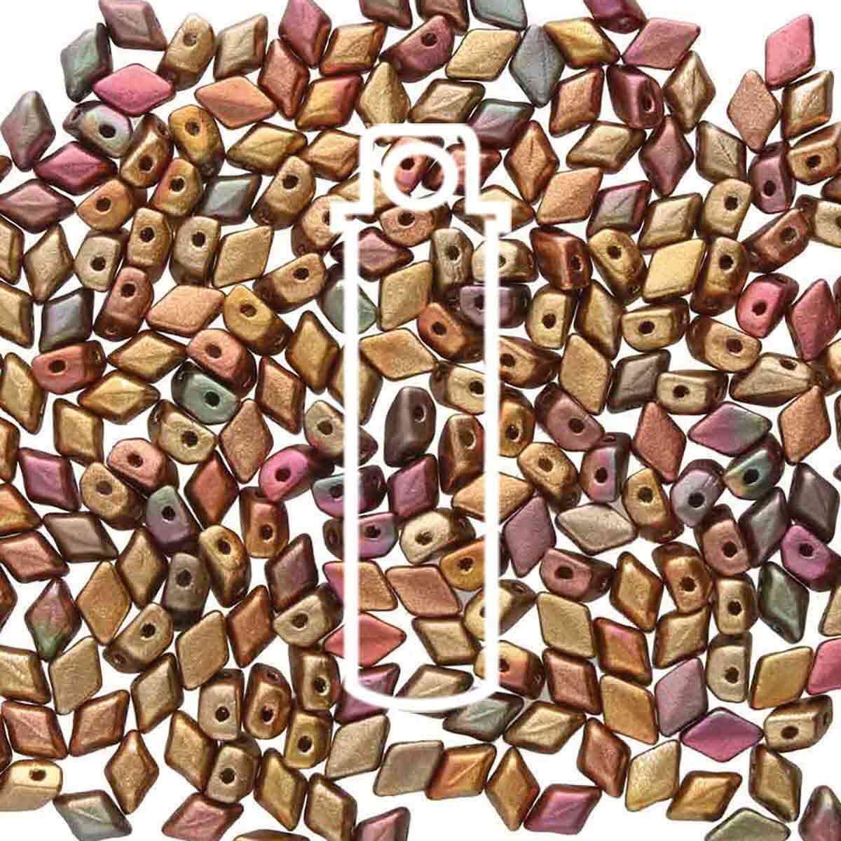 MINI GEMDUO 6X4MM -APRX 8.5GM/TB2