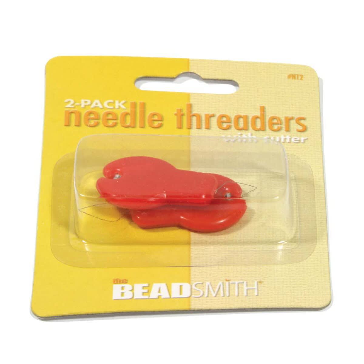 NEEDLE THREADER W/CUTTER 2 PIECES PER CARD2
