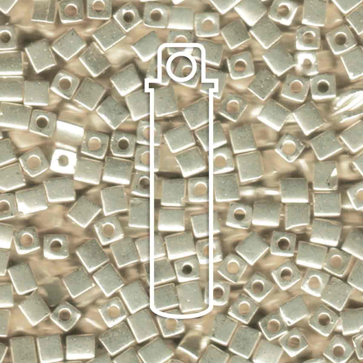 4MM MIYUKI SQUARES -APRX 20GM/TB A10