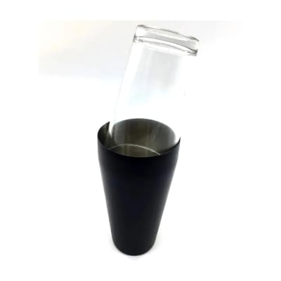 COCTELERA BOSTON COLOR NEGRO C/VASO 800ML