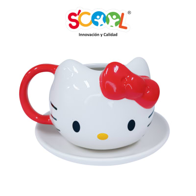 SCOOL SET CERAMICA 2 PZ TAZA + BOLO HELLO KIT