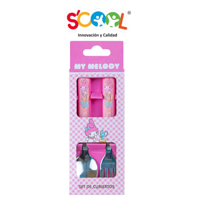 SCOOL SET CUBIERTO C/CAJA MY MELODY